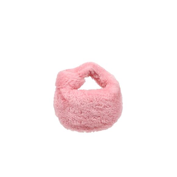 BOTTEGA VENETA Pink Shearling Jodi Bag C-A36465 - Picture 1 of 8